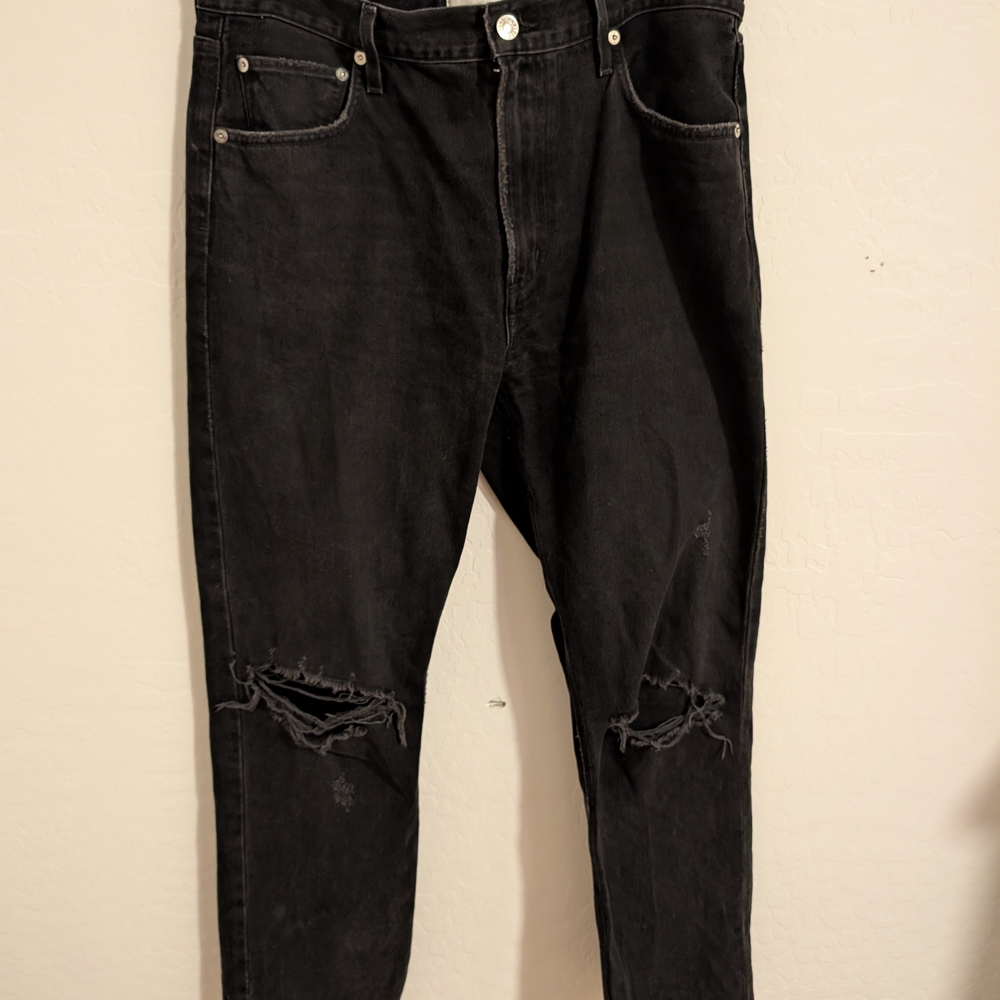 AGOLDE Black Cherie Straight leg Jeans